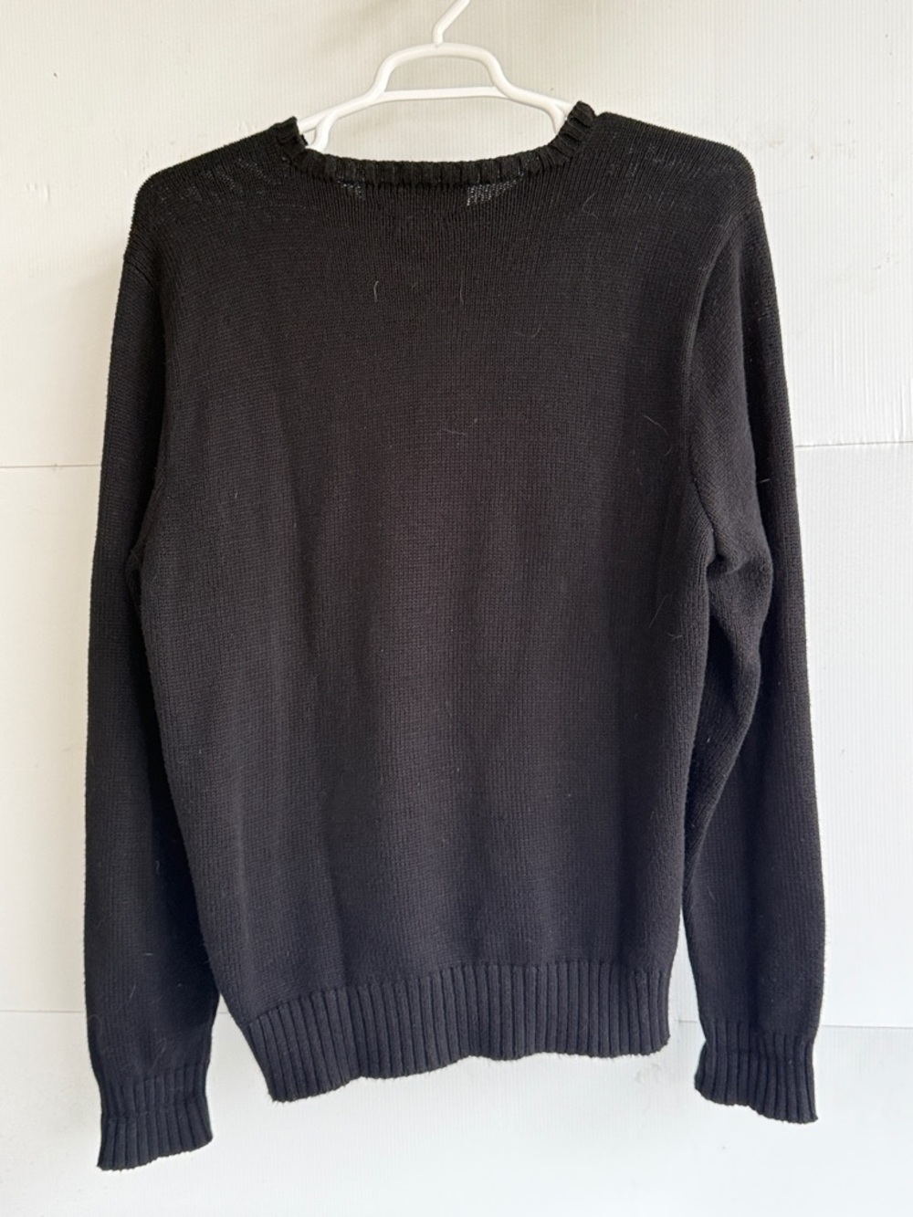 Polo Ralph Lauren Pima Cotton Crewneck Sweater SIZE XL BLACK - Picture 4 of 4